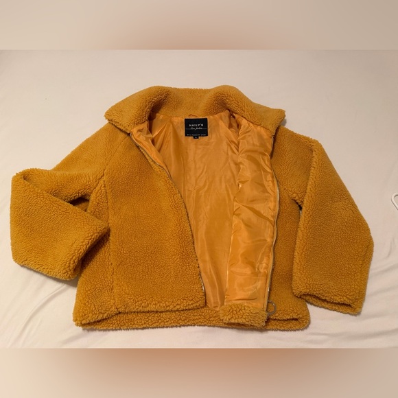Haily’s Curry Teddy Sherpa Zip Jacket Cozy Fall XL - Picture 3 of 6